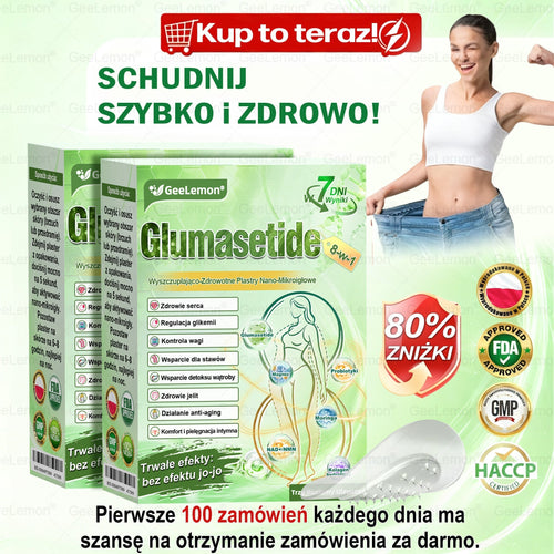🔥🔥 𝐆𝐞𝑒𝐿𝑒𝐦𝐨𝐧® 𝐆𝐥𝐮𝐦ase𝐭𝐢𝐝𝐞 𝟖 𝐰 𝟏 Smukły i Zdrowy Nano Plaster z Mikronakłuciami 🇵🇱(Tylko raz dziennie, widoczne zmiany już w 7 dni)✅ Na otyłość, 🅛🅞🅞🅢🅔 🅢🅚🅘🅝 wiotką skórę, cukrzycę, bezdech senny, problemy ze stawami i wiele więcej 5