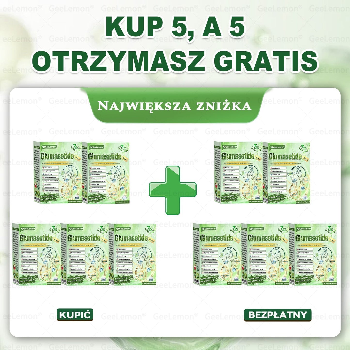 🔥🔥 𝐆𝐞𝑒𝐿𝑒𝐦𝐨𝐧® 𝐆𝐥𝐮𝐦ase𝐭𝐢𝐝𝐞 𝟖 𝐰 𝟏 Smukły i Zdrowy Nano Plaster z Mikronakłuciami 🇵🇱(Tylko raz dziennie, widoczne zmiany już w 7 dni)✅ Na otyłość, 🅛🅞🅞🅢🅔 🅢🅚🅘🅝 wiotką skórę, cukrzycę, bezdech senny, problemy ze stawami i wiele więcej 5
